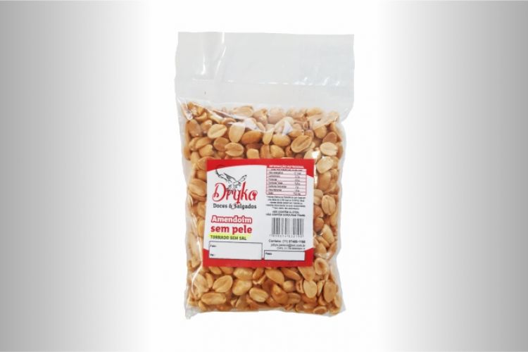 AMENDOIM DRYKA TORRADO S/ PELE 200g